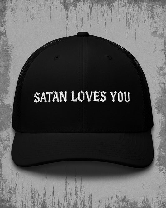 SATAN LOVES YOU Trucker Hat