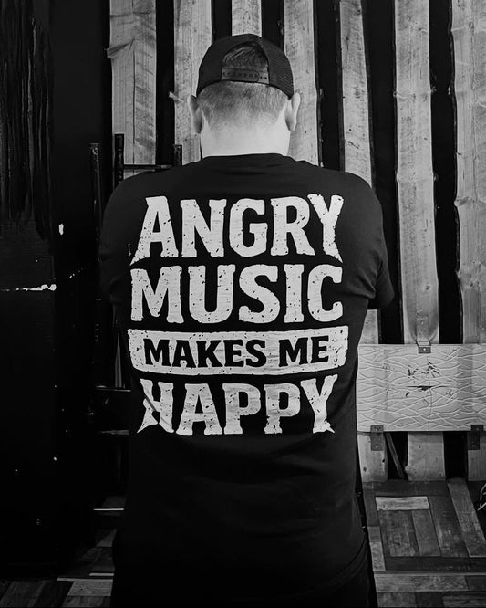 Angry Music Makes Me Happy T-Shirt