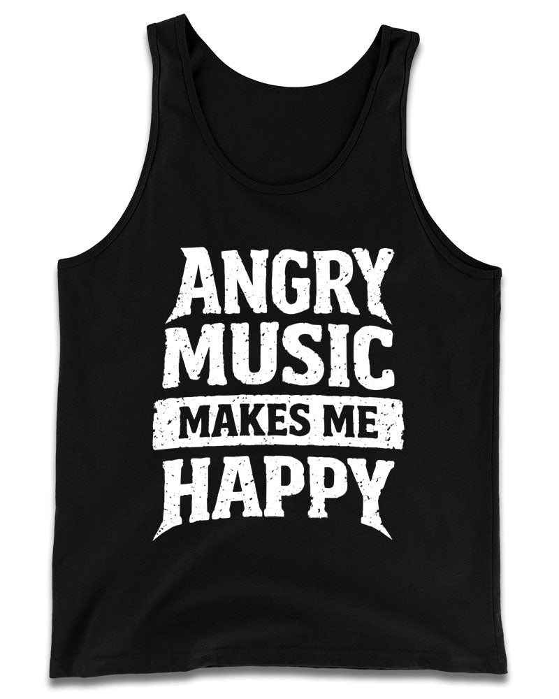 Angry Music Makes Me Happy Tank Top