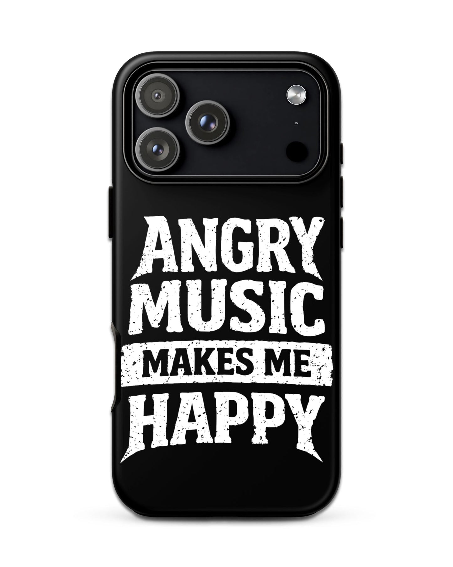 Angry Music Makes Me Happy Tough iPhone Case
