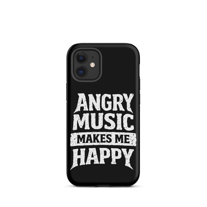 Angry Music Makes Me Happy Tough iPhone Case