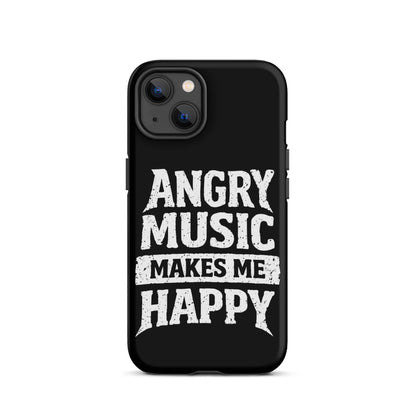 Angry Music Makes Me Happy Tough iPhone Case