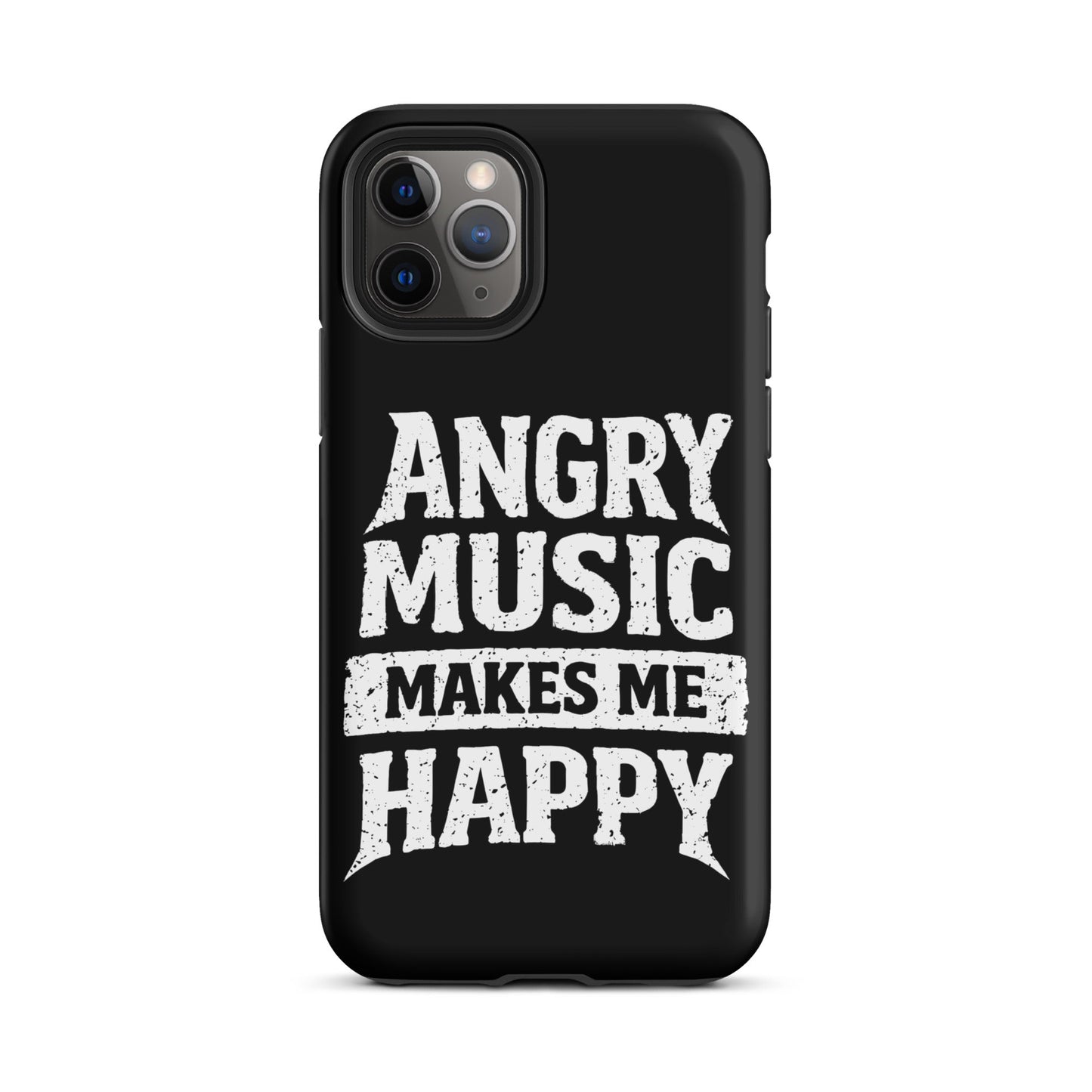 Angry Music Makes Me Happy Tough iPhone Case