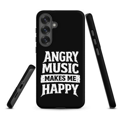 Angry Music Makes Me Happy Tough Samsung Case