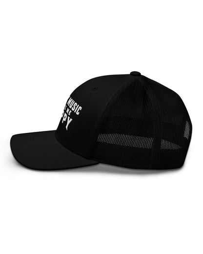 Angry Music Makes Me Happy Trucker Hat