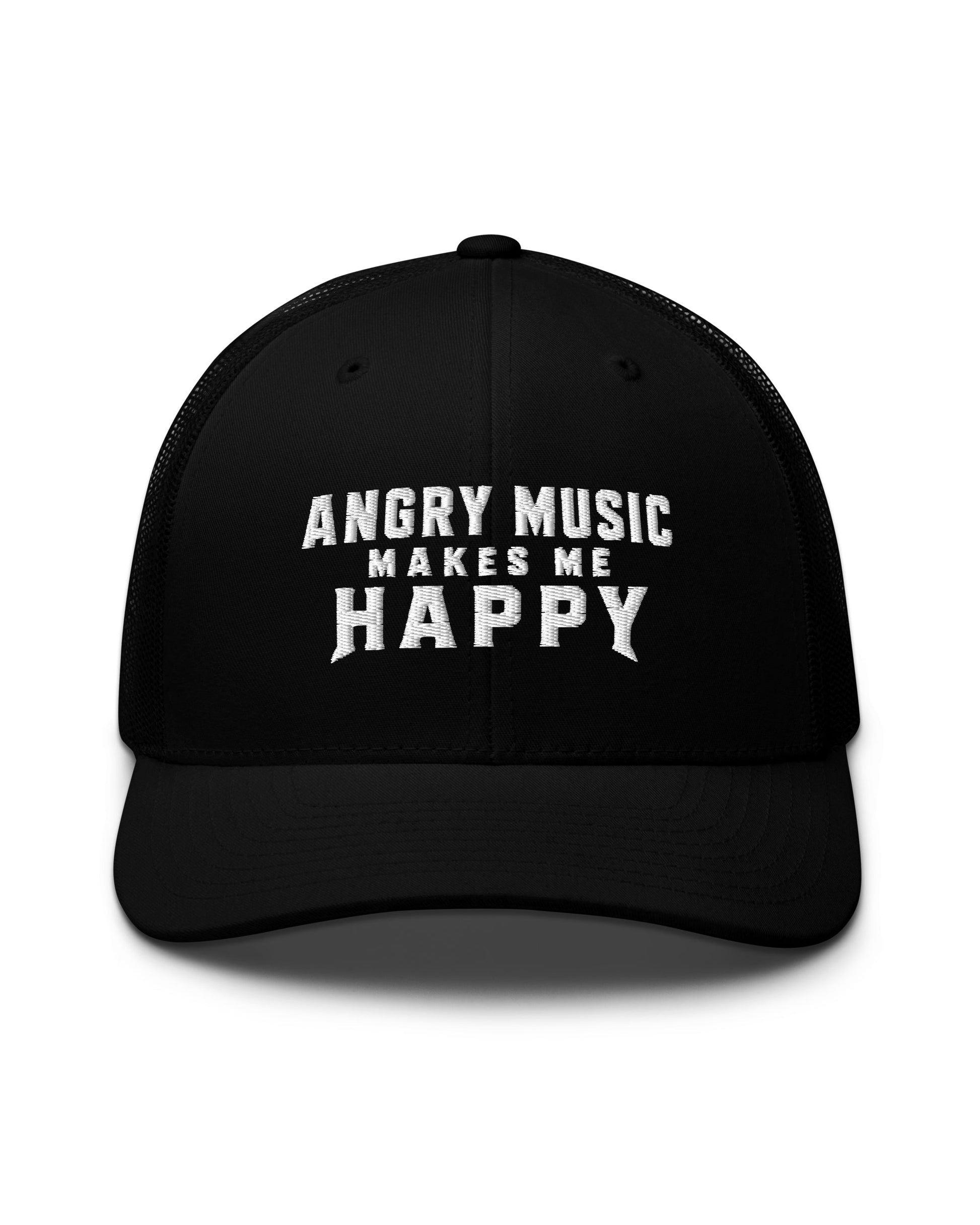 Angry Music Makes Me Happy Trucker Hat