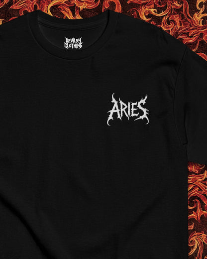 ARIES Embroidered T-Shirt