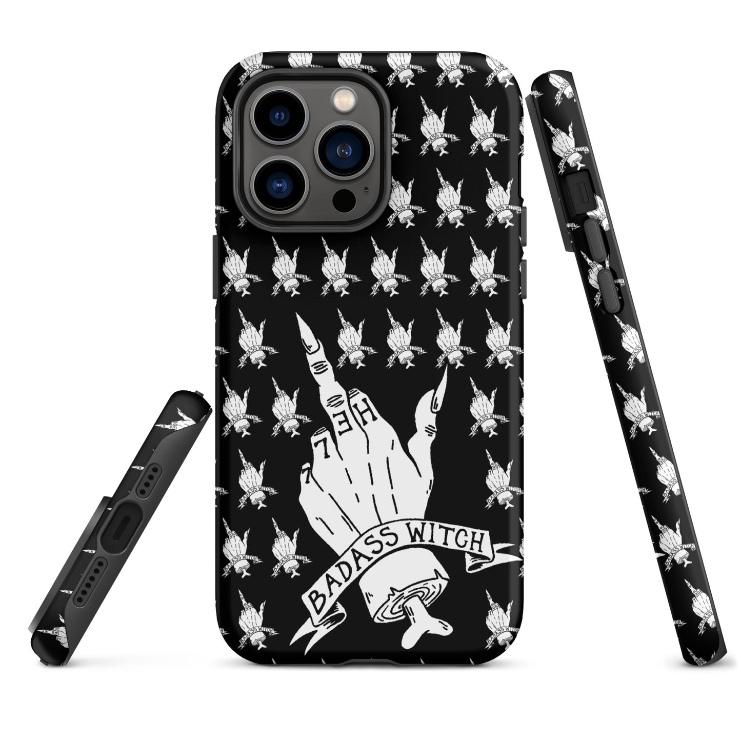 Badass Witch – Middle Finger Gothic Witch iPhone Case