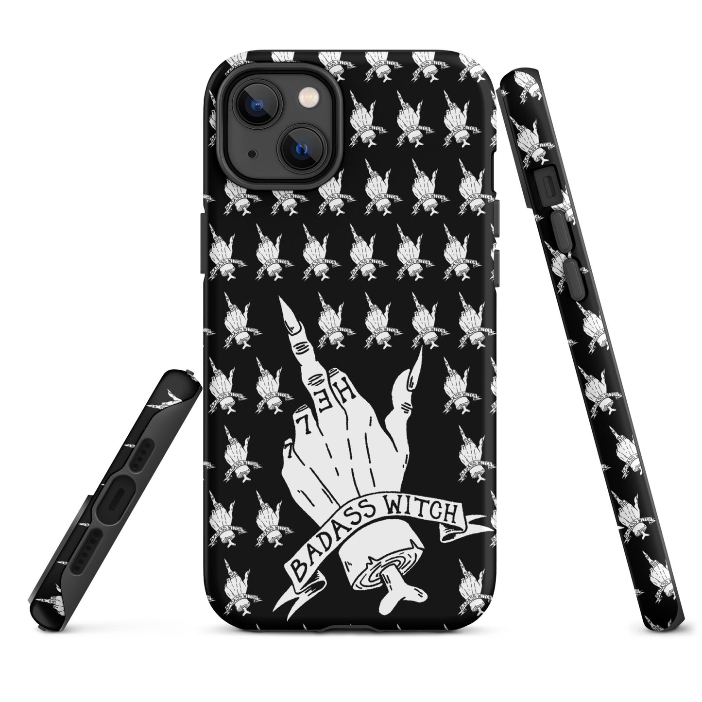 Badass Witch – Middle Finger Gothic Witch iPhone Case