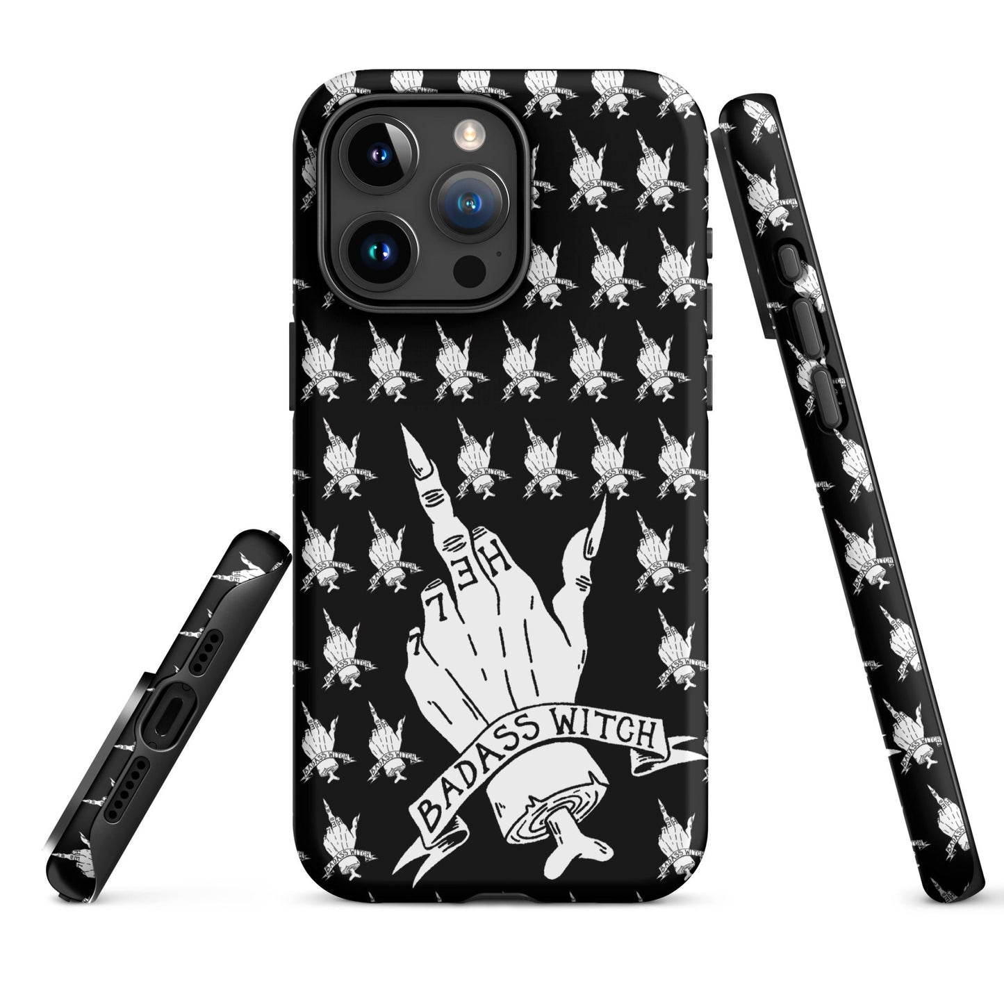 Badass Witch – Middle Finger Gothic Witch iPhone Case