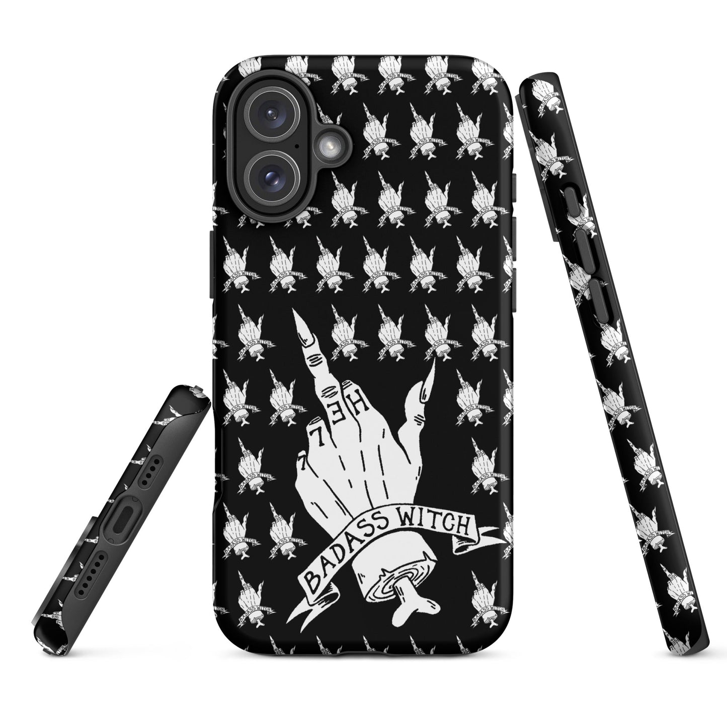 Badass Witch – Middle Finger Gothic Witch iPhone Case