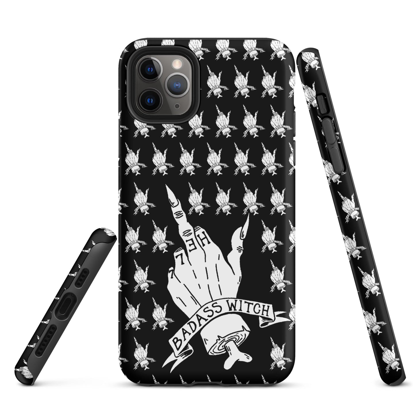 Badass Witch – Middle Finger Gothic Witch iPhone Case