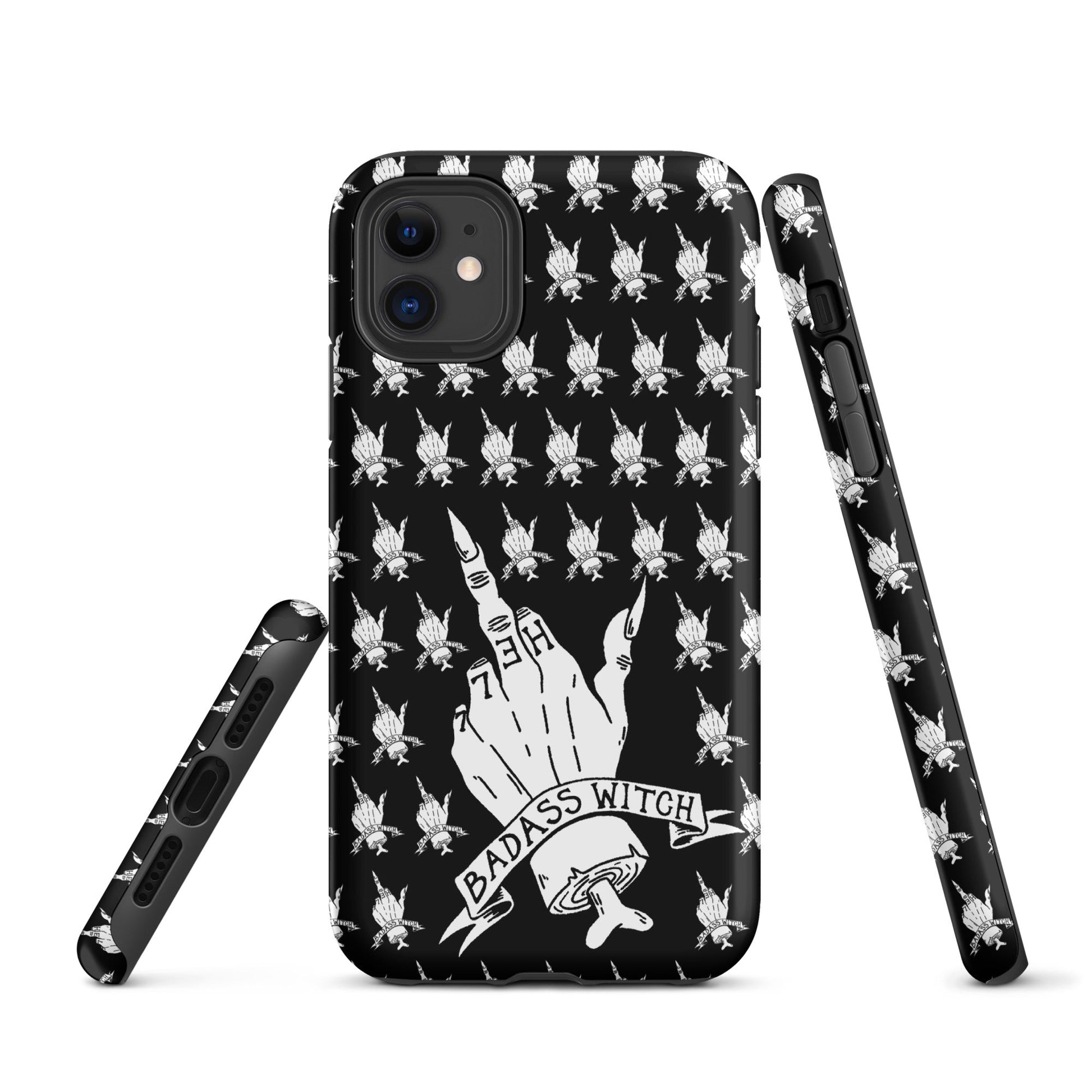 Badass Witch – Middle Finger Gothic Witch iPhone Case