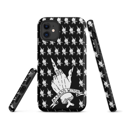 Badass Witch – Middle Finger Gothic Witch iPhone Case