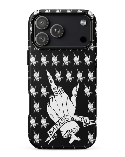 Badass Witch – Middle Finger Gothic Witch iPhone Case