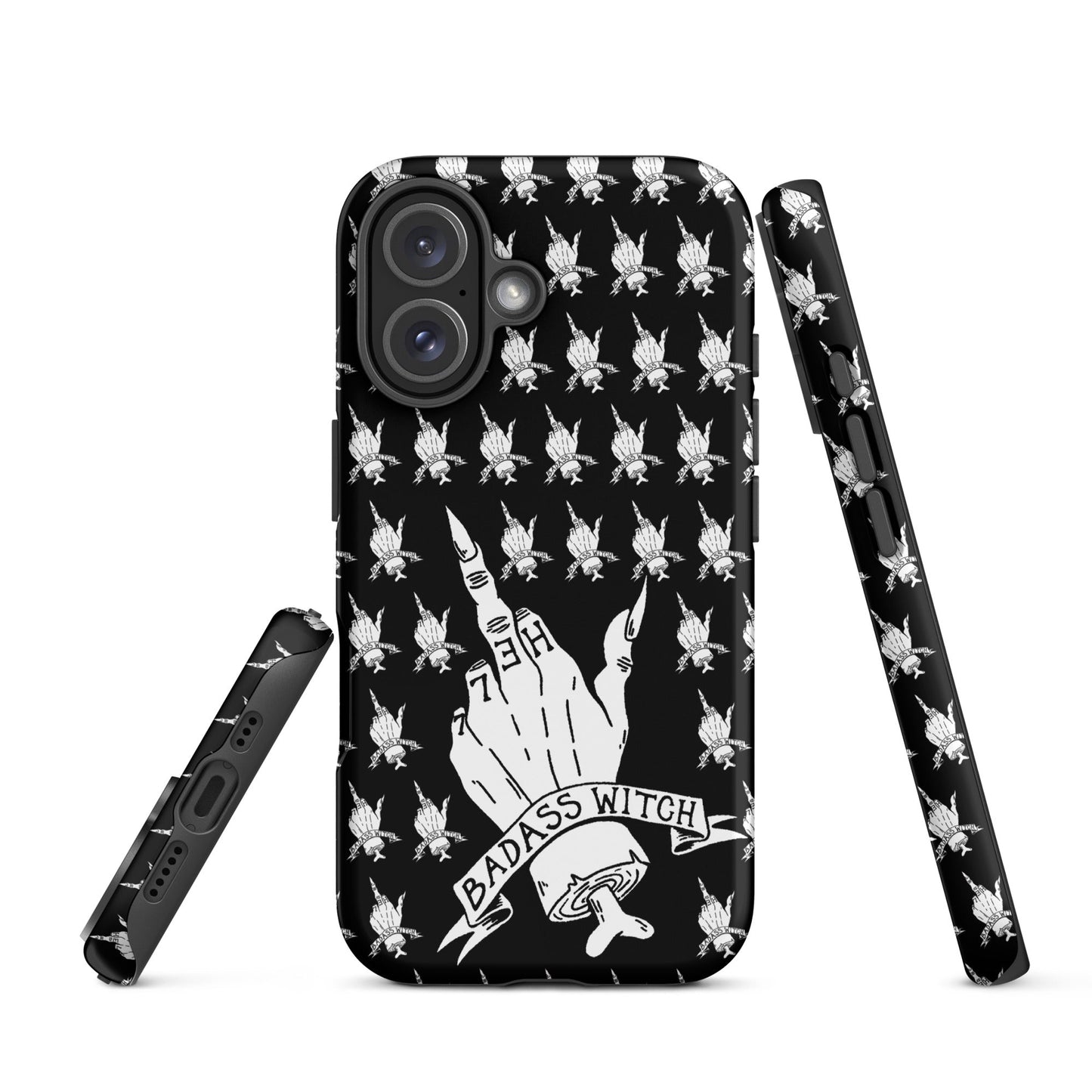 Badass Witch – Middle Finger Gothic Witch iPhone Case