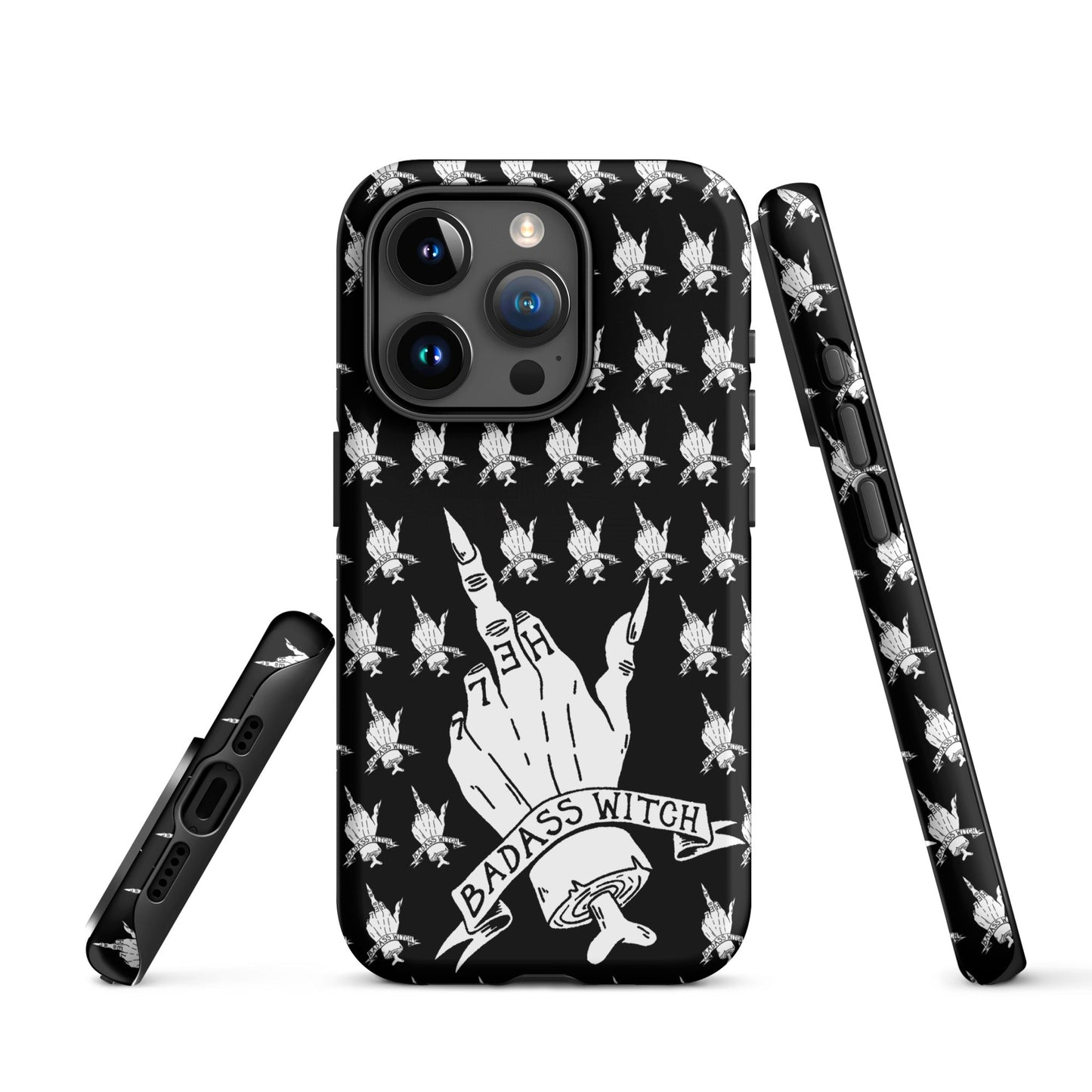 Badass Witch – Middle Finger Gothic Witch iPhone Case