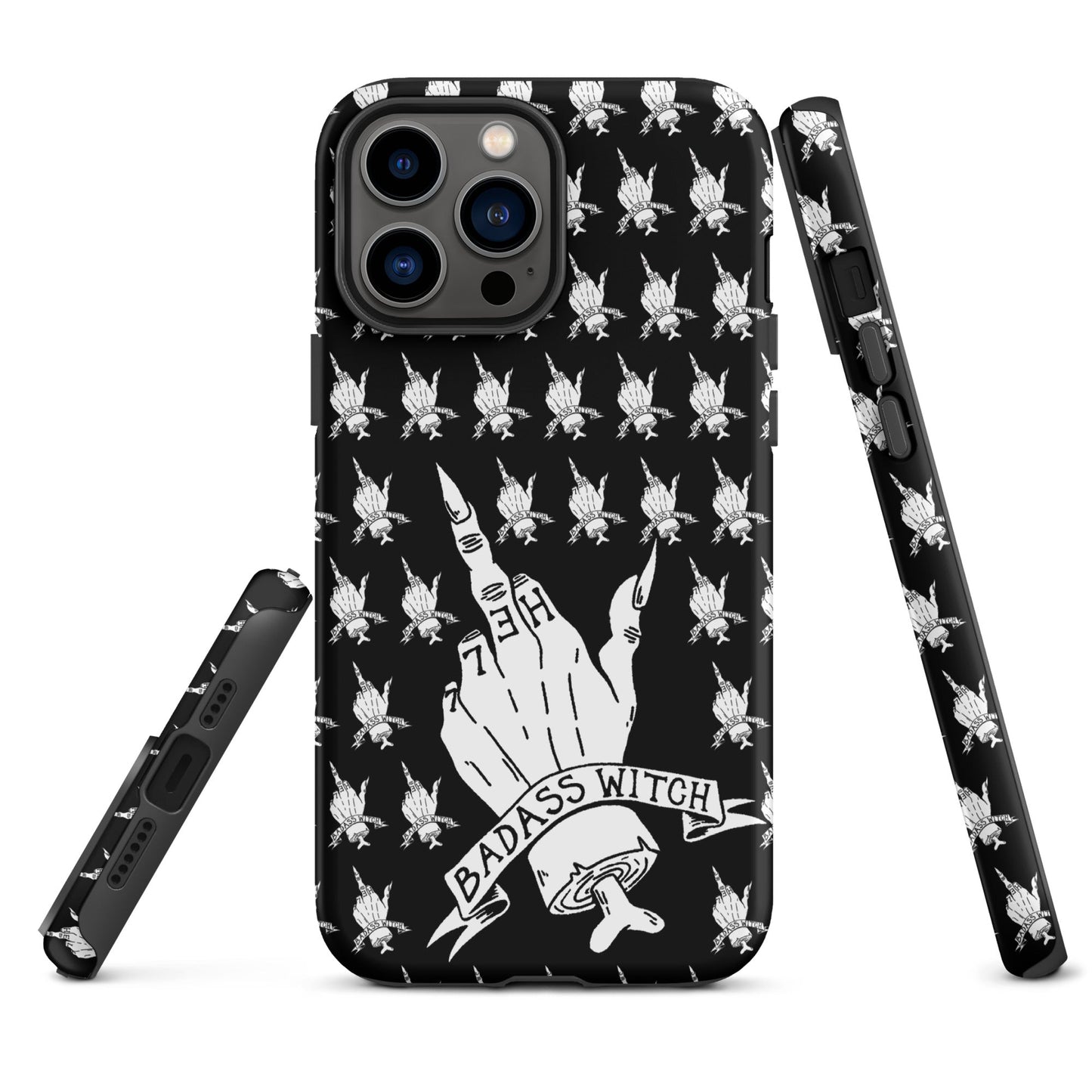 Badass Witch – Middle Finger Gothic Witch iPhone Case