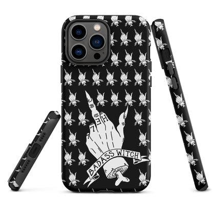 Badass Witch – Middle Finger Gothic Witch iPhone Case