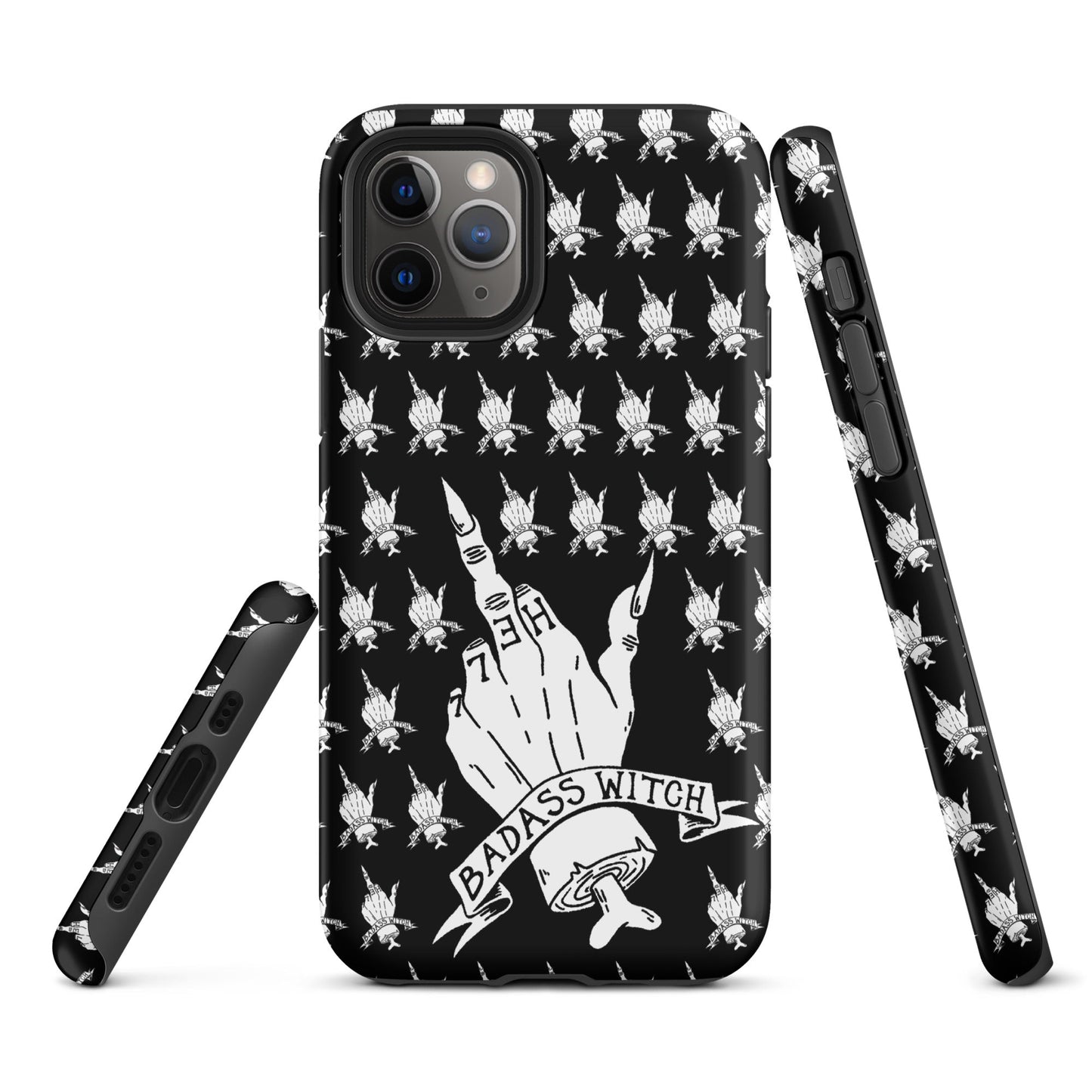 Badass Witch – Middle Finger Gothic Witch iPhone Case