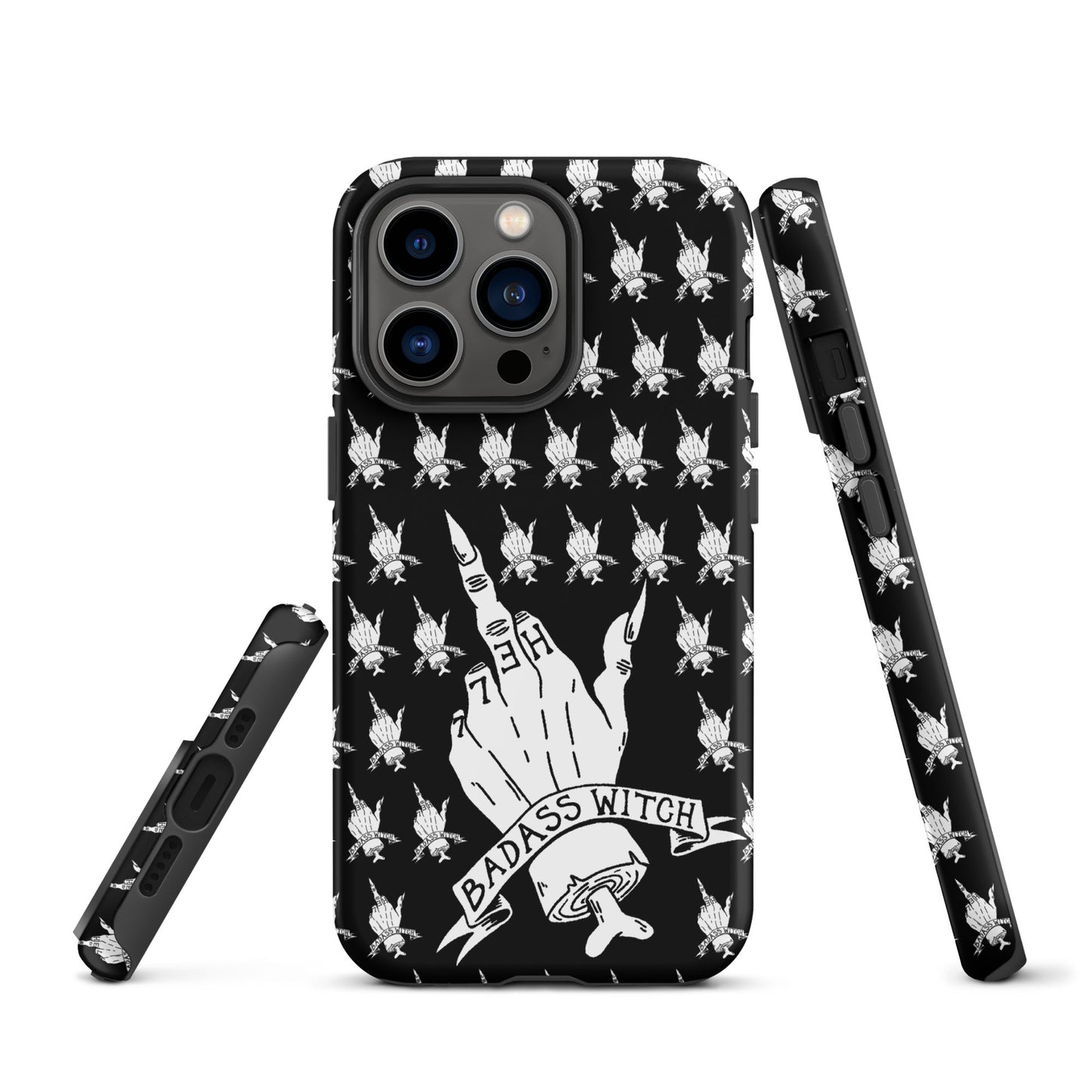 Badass Witch – Middle Finger Gothic Witch iPhone Case
