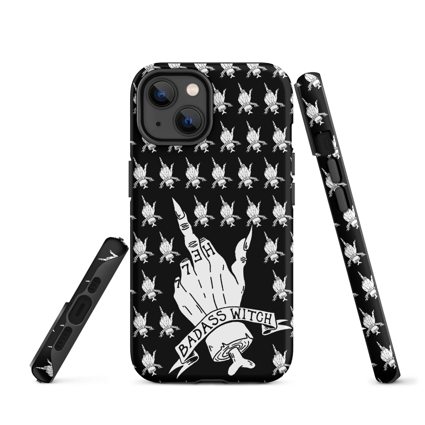 Badass Witch – Middle Finger Gothic Witch iPhone Case