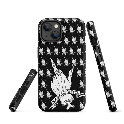 Badass Witch – Middle Finger Gothic Witch iPhone Case