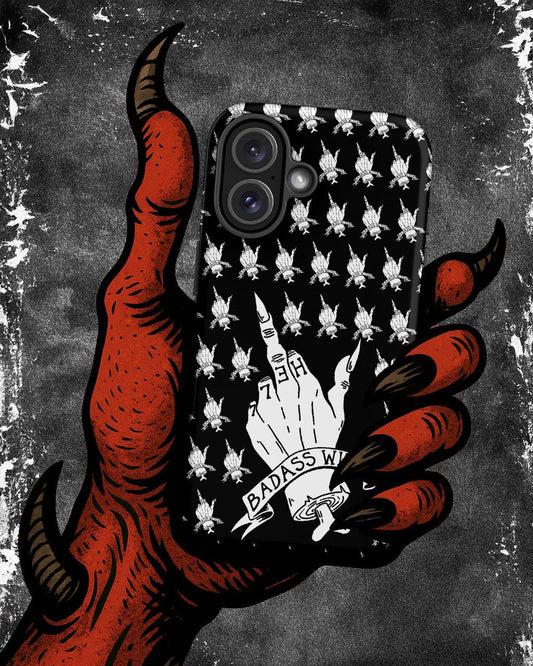 Badass Witch – Middle Finger Gothic Witch iPhone Case
