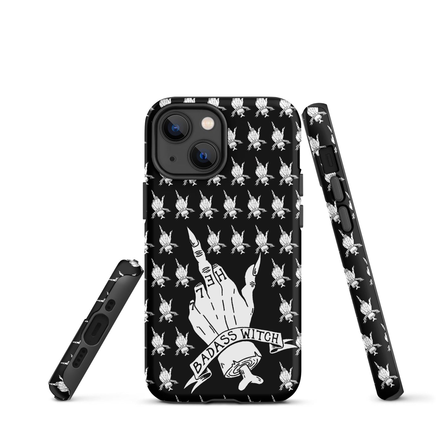 Badass Witch – Middle Finger Gothic Witch iPhone Case