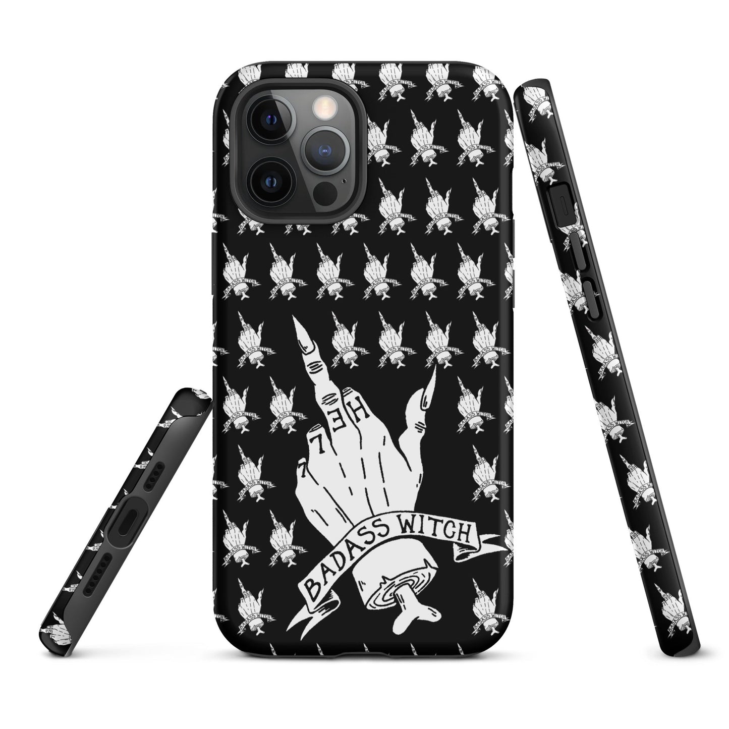 Badass Witch – Middle Finger Gothic Witch iPhone Case
