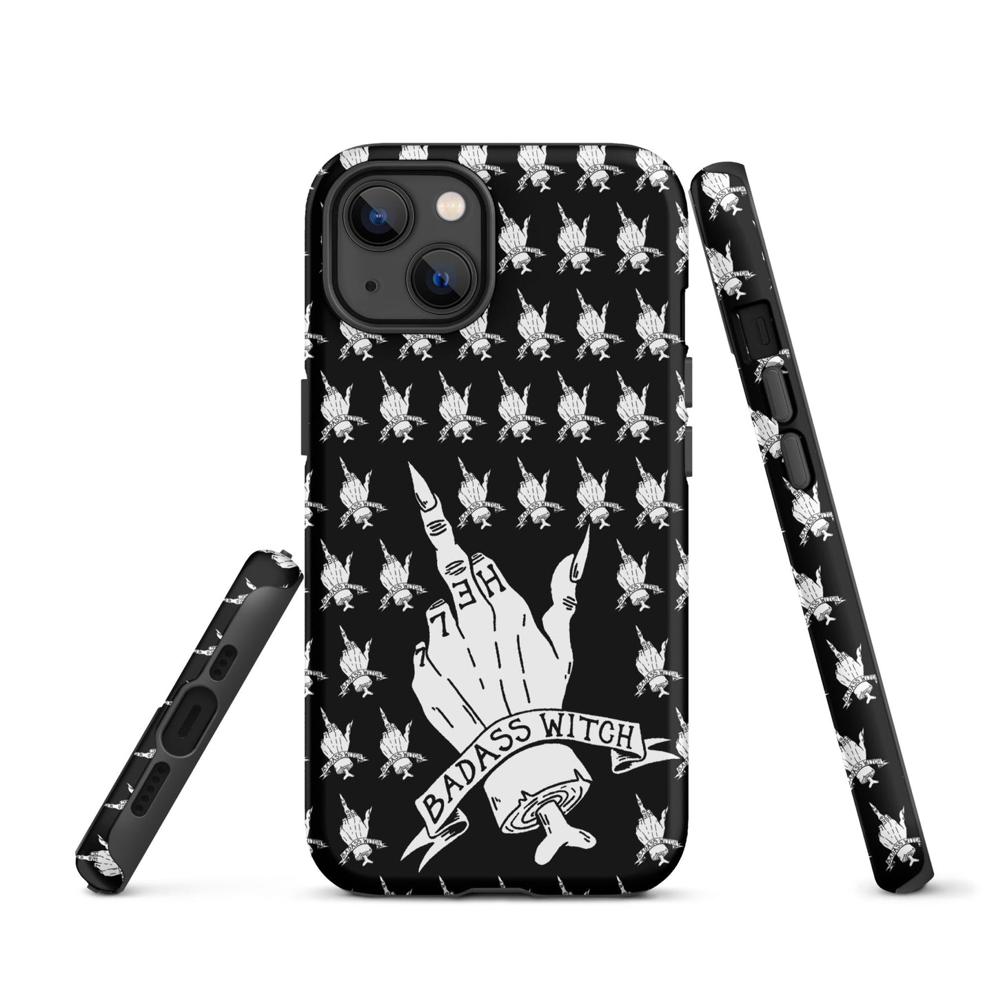 Badass Witch – Middle Finger Gothic Witch iPhone Case