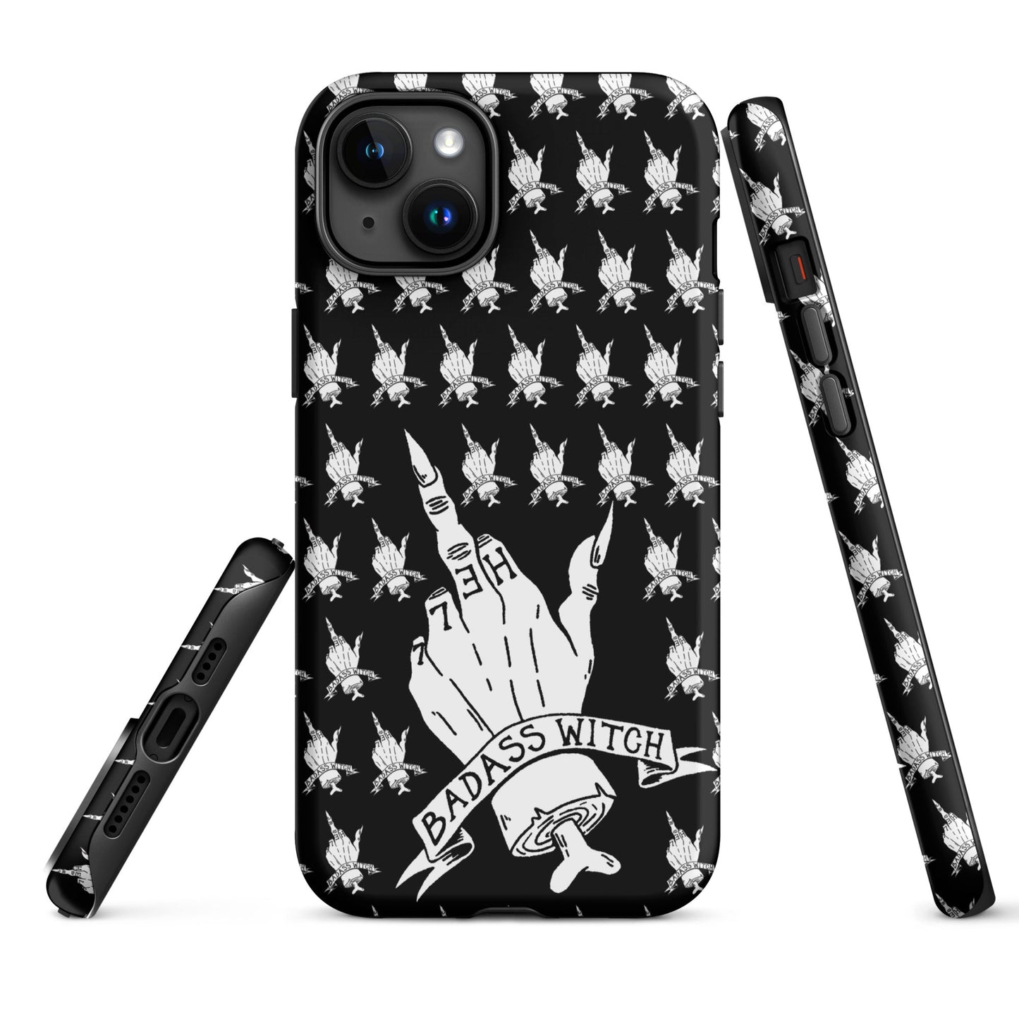 Badass Witch – Middle Finger Gothic Witch iPhone Case