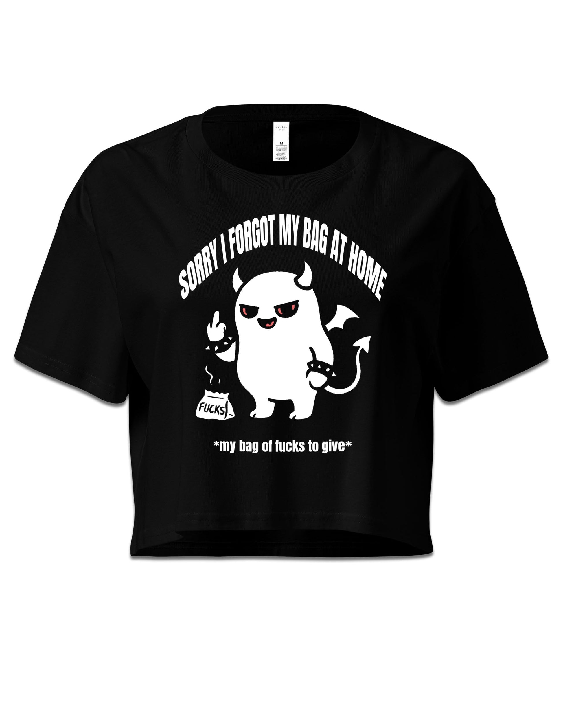 Bag of F's Demon Crop Top