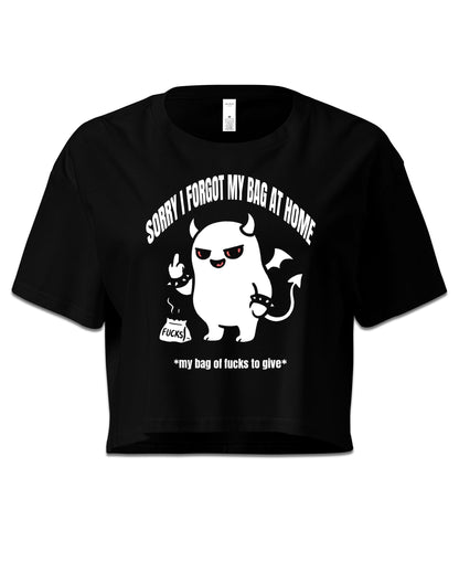 Bag of F's Demon Crop Top