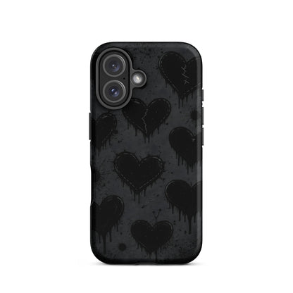 BLACKHEART STATIC iPhone Tough Case