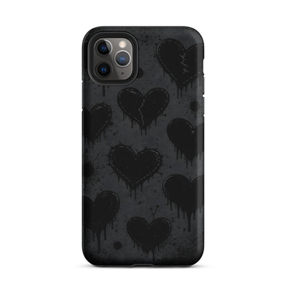 BLACKHEART STATIC iPhone Tough Case