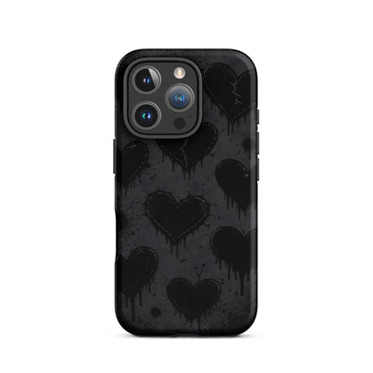 BLACKHEART STATIC iPhone Tough Case