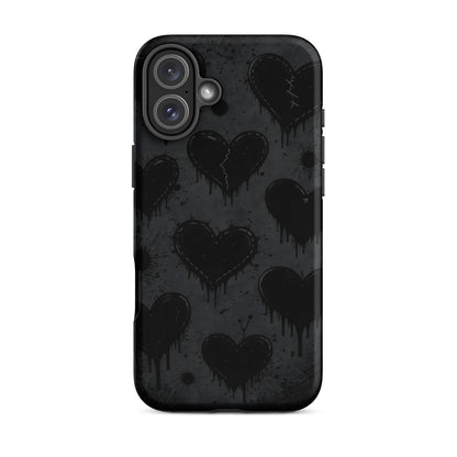 BLACKHEART STATIC iPhone Tough Case