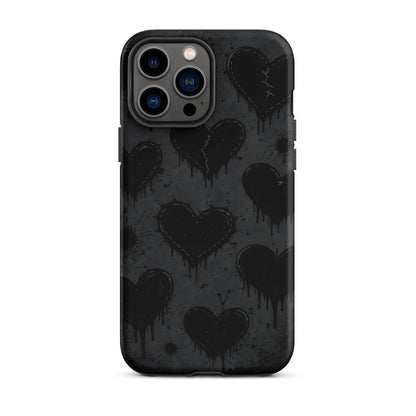 BLACKHEART STATIC iPhone Tough Case