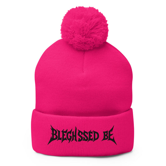 BLEGHSSED BE Pom - Pom Beanie