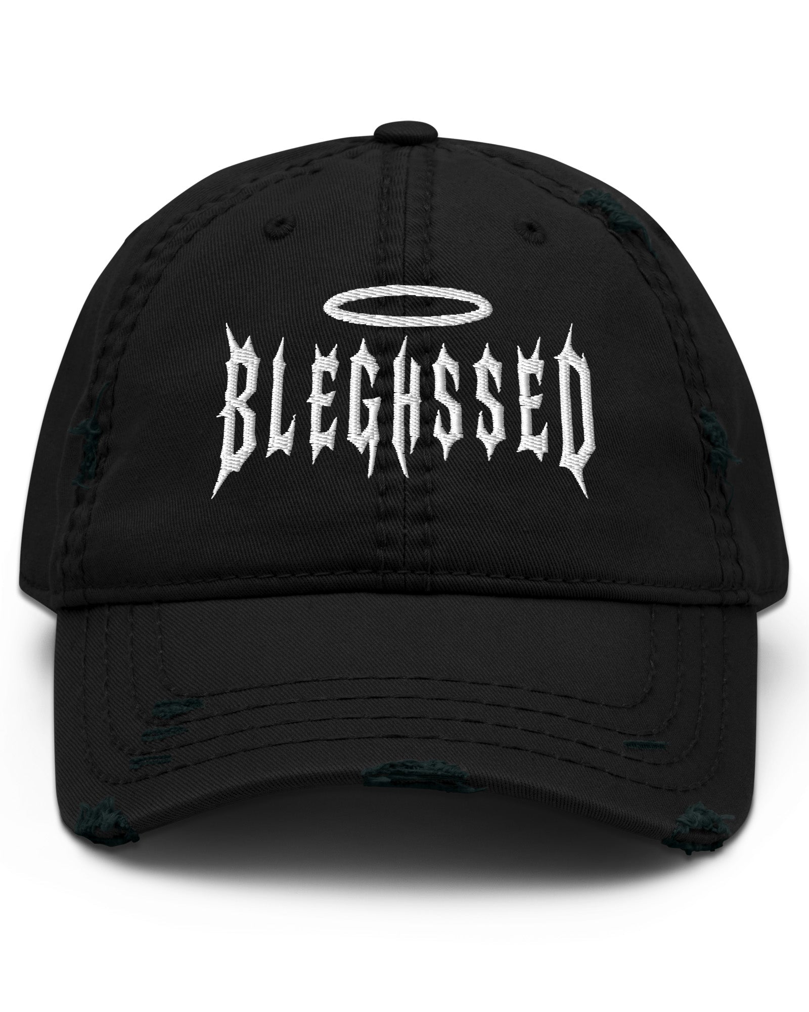 BLEGHSSED Distressed Dad Hat