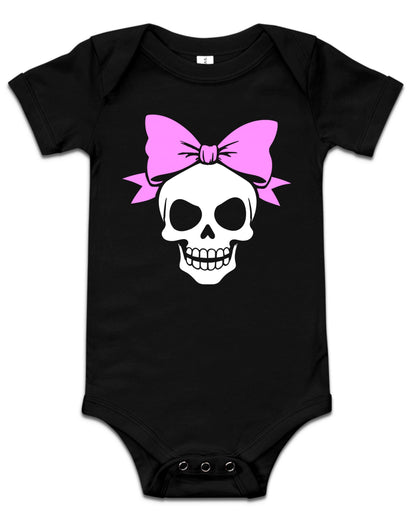Bow Skull Baby Bodysuit