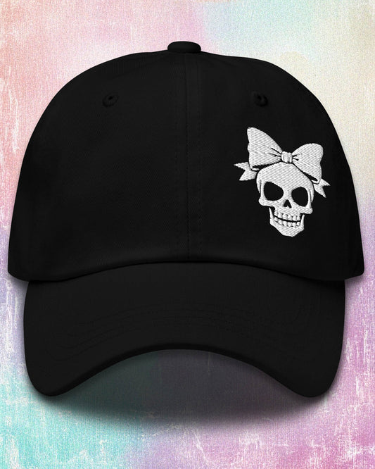 Bow Skull Dad Hat