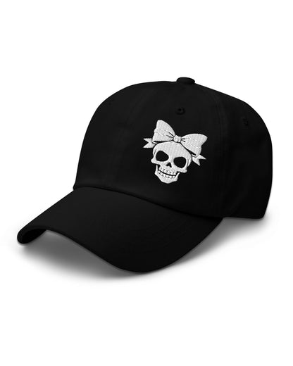 Bow Skull Dad Hat