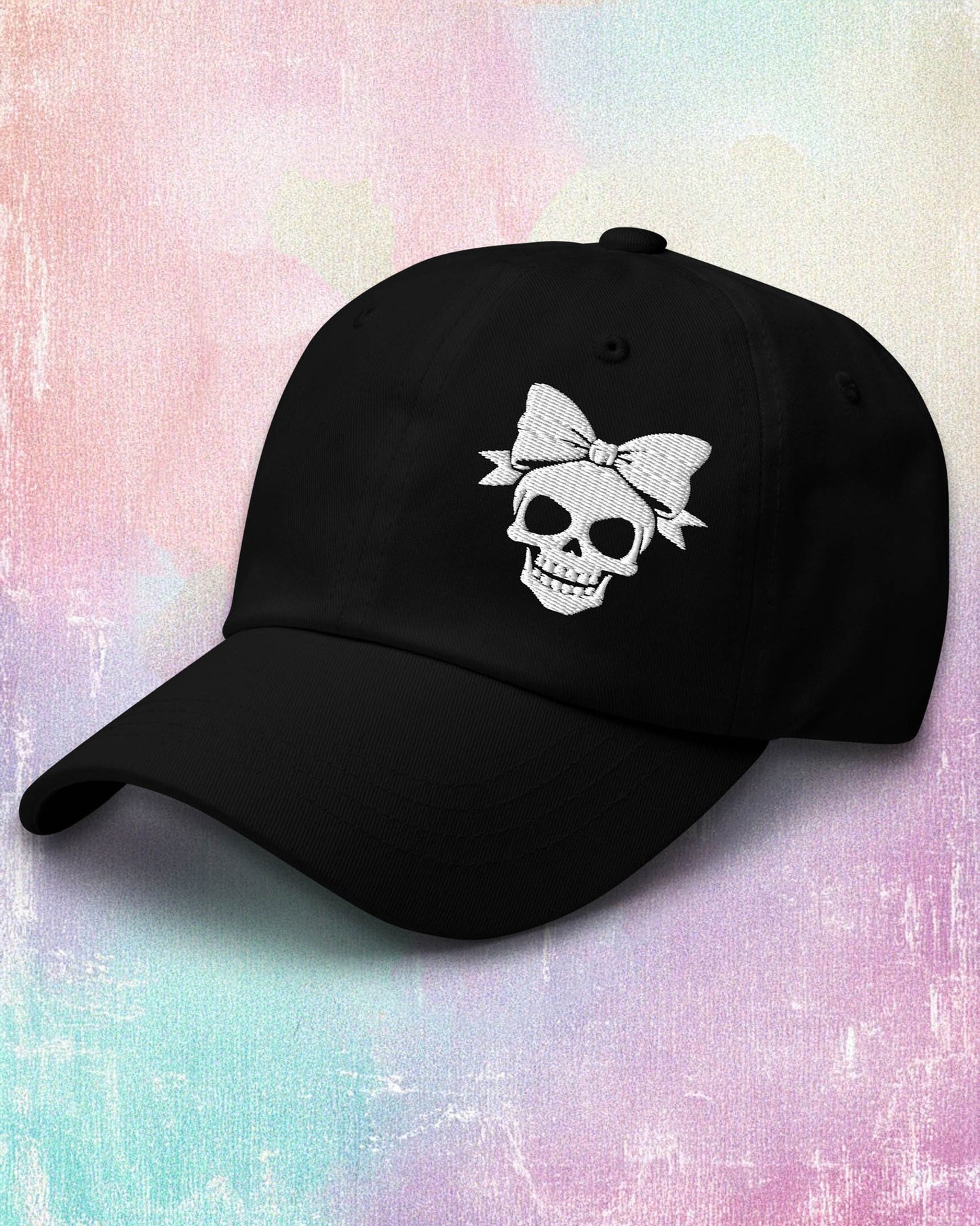 Bow Skull Dad Hat