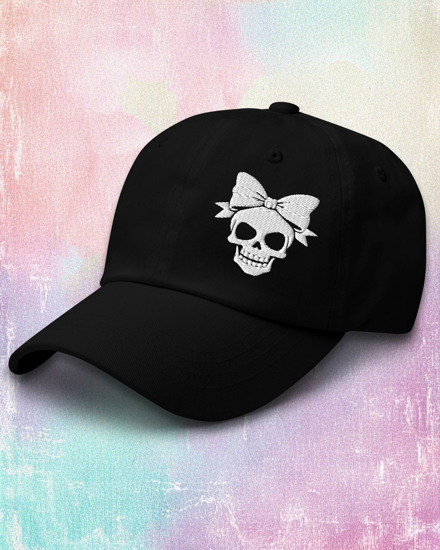 Bow Skull Dad Hat