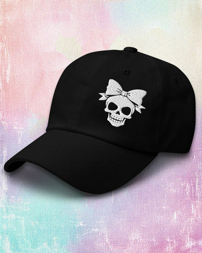 Bow Skull Dad Hat