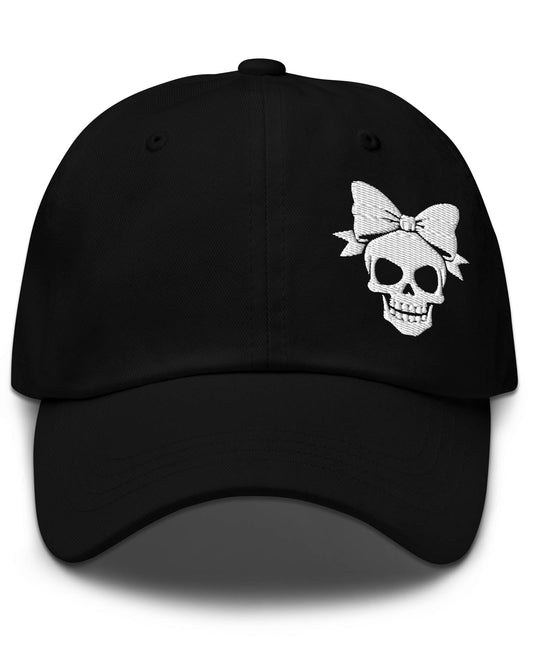Bow Skull Dad Hat