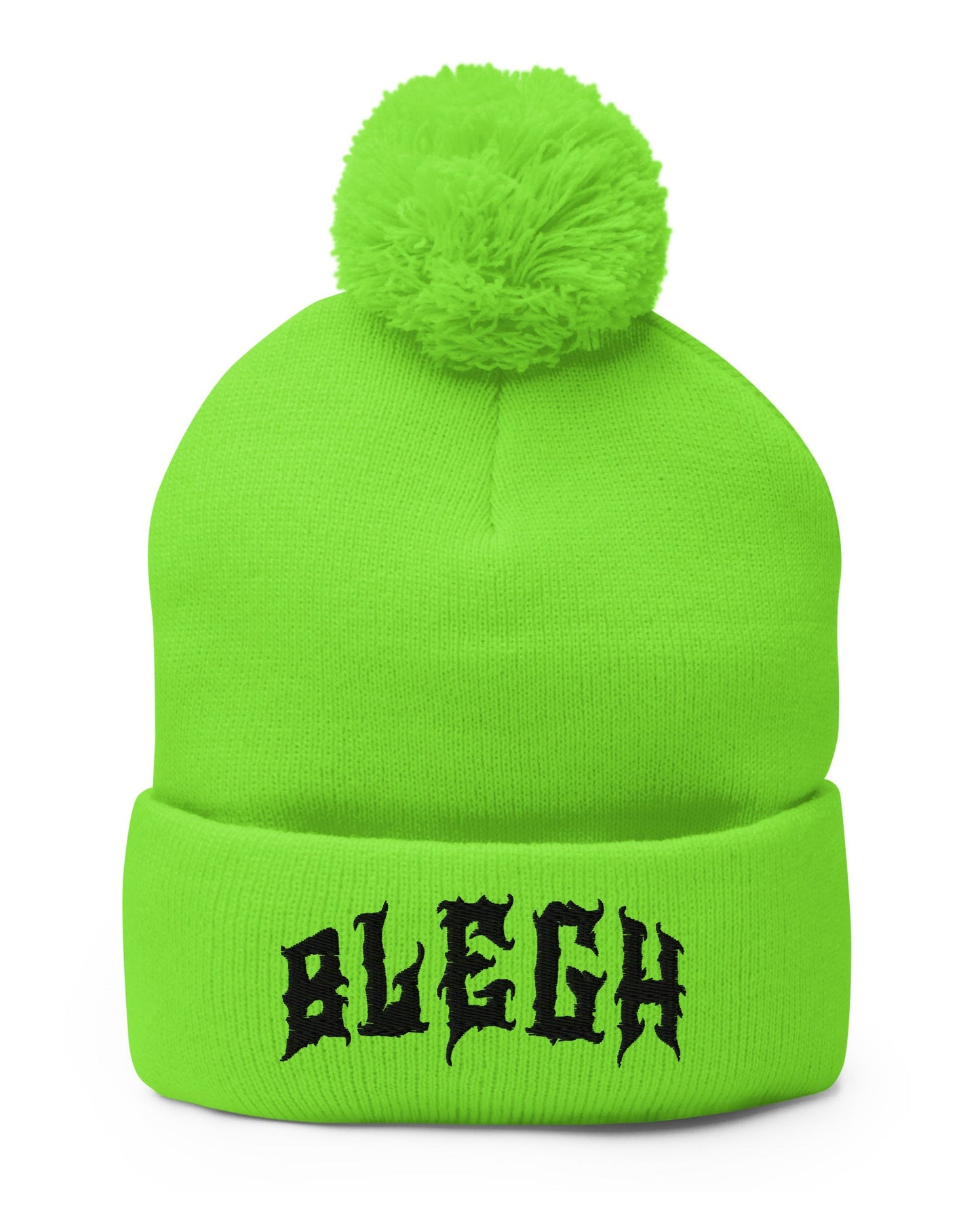 Bright Blegh Pom - Pom Beanie