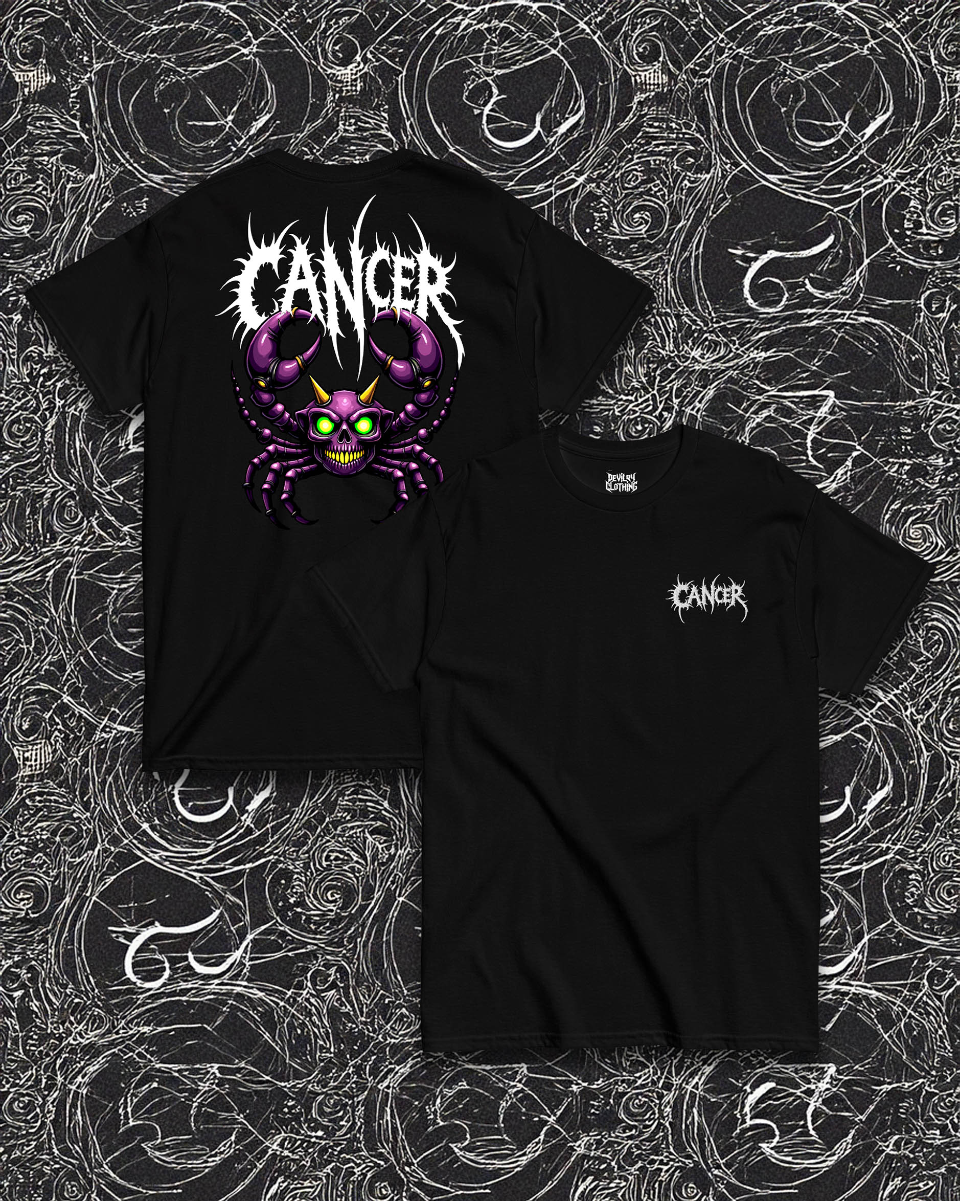 CANCER Embroidered T-Shirt